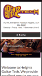 Mobile Screenshot of heightsguitartech.com