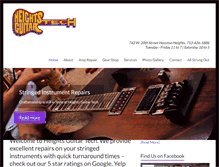 Tablet Screenshot of heightsguitartech.com